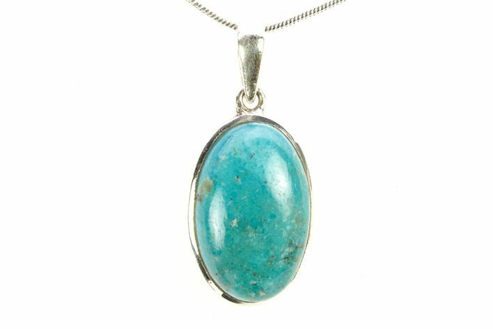 Kingman Turquoise Pendant (Necklace) - Sterling Silver #278559